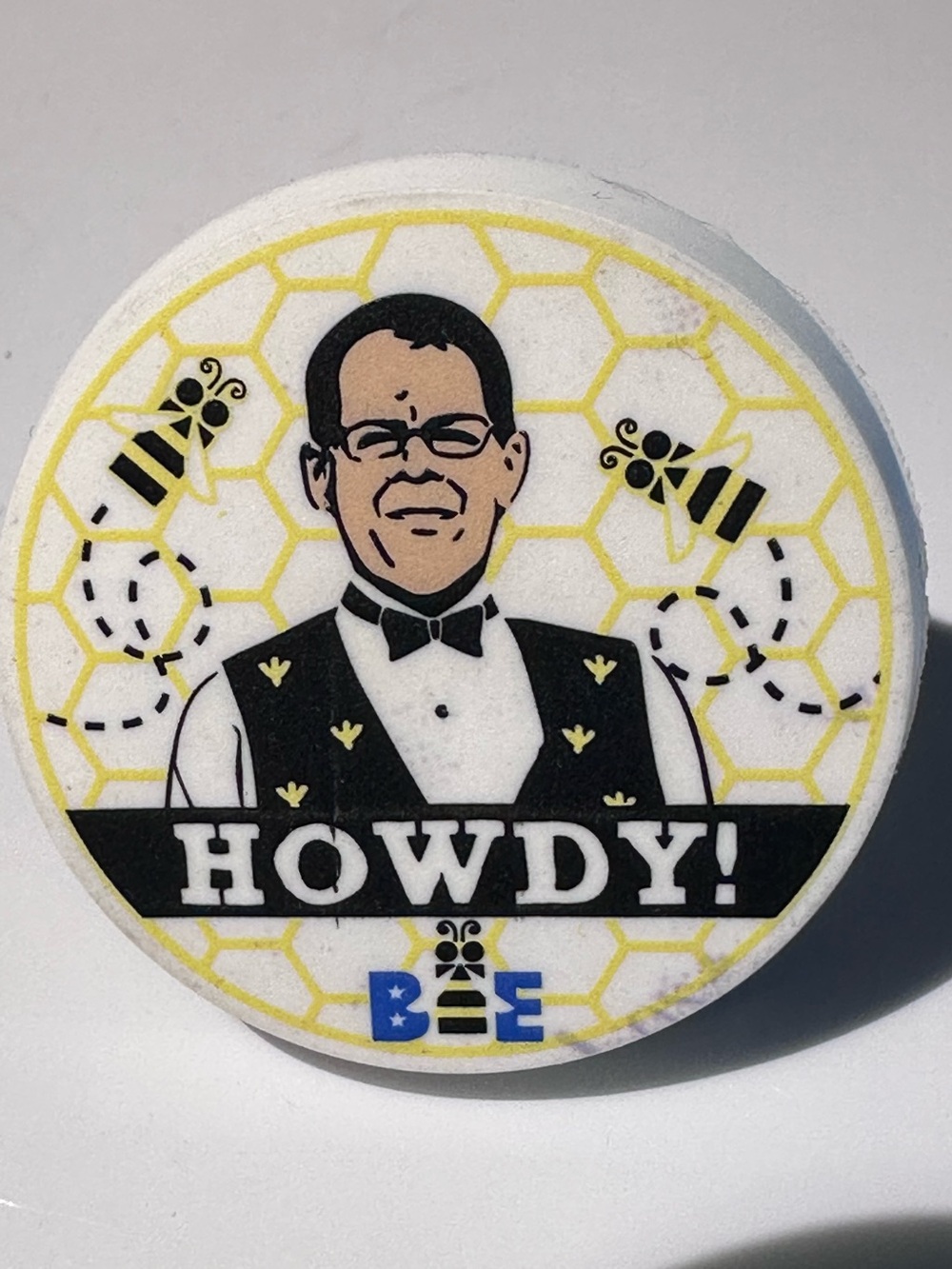 Scripps National Spelling Bee Dr. Jacques Bailly pin